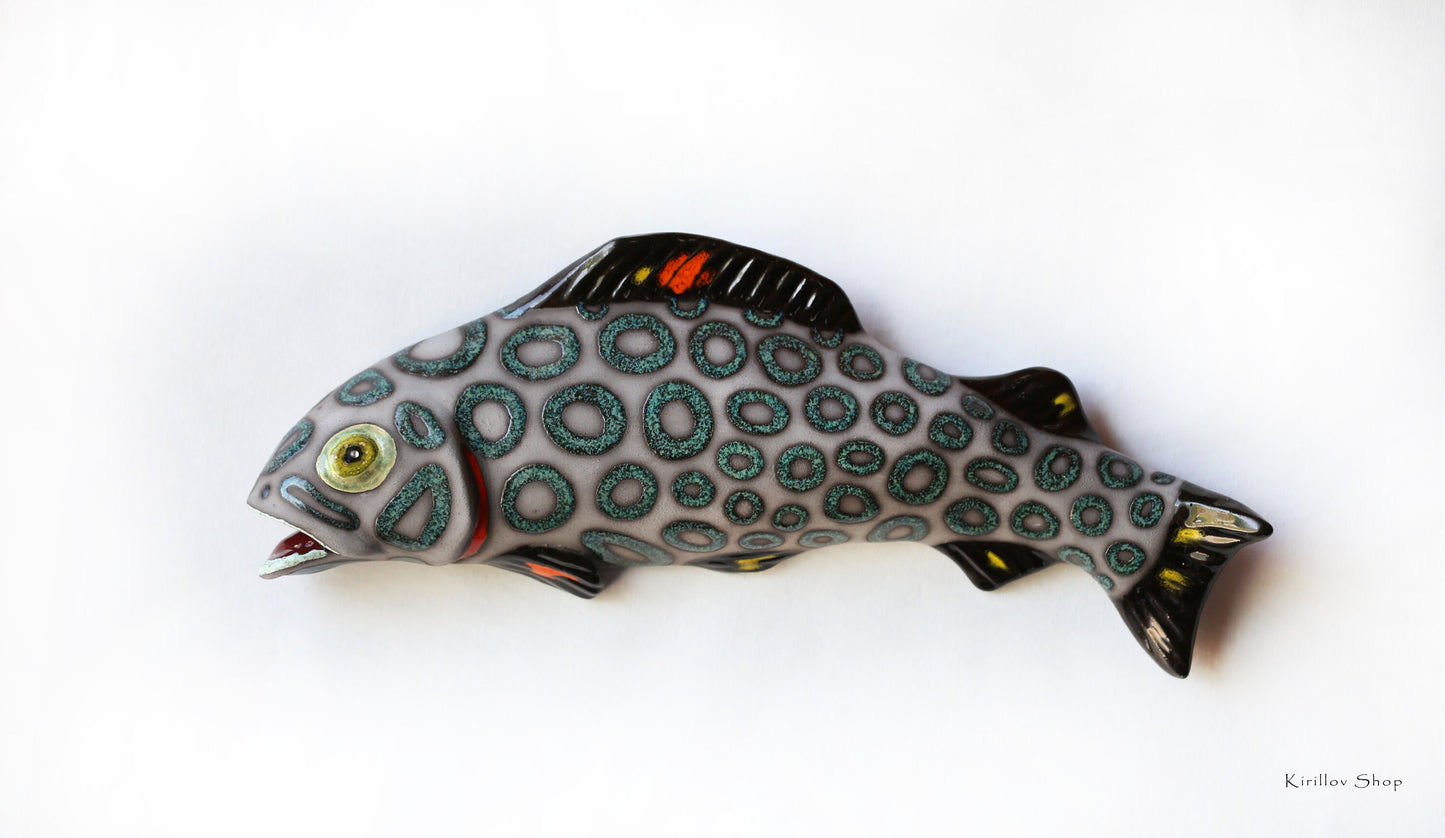 Ceramic Fish Wall Decor, Handmade Art, Fisherman Gift, Home Decor, MADE TO ORDER