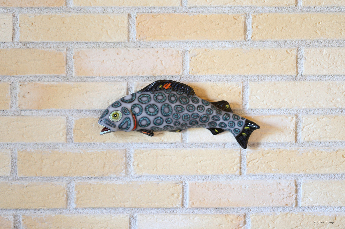 Ceramic Fish Wall Decor, Handmade Art, Fisherman Gift, Home Decor, MADE TO ORDER