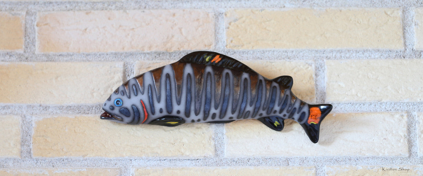 Fish Wall Decoration, Handmade Ceramic Art, Fisherman Gift, Sea Decor, 3d Wall Art, Unique Original Artwork -  MADE TO ORDER