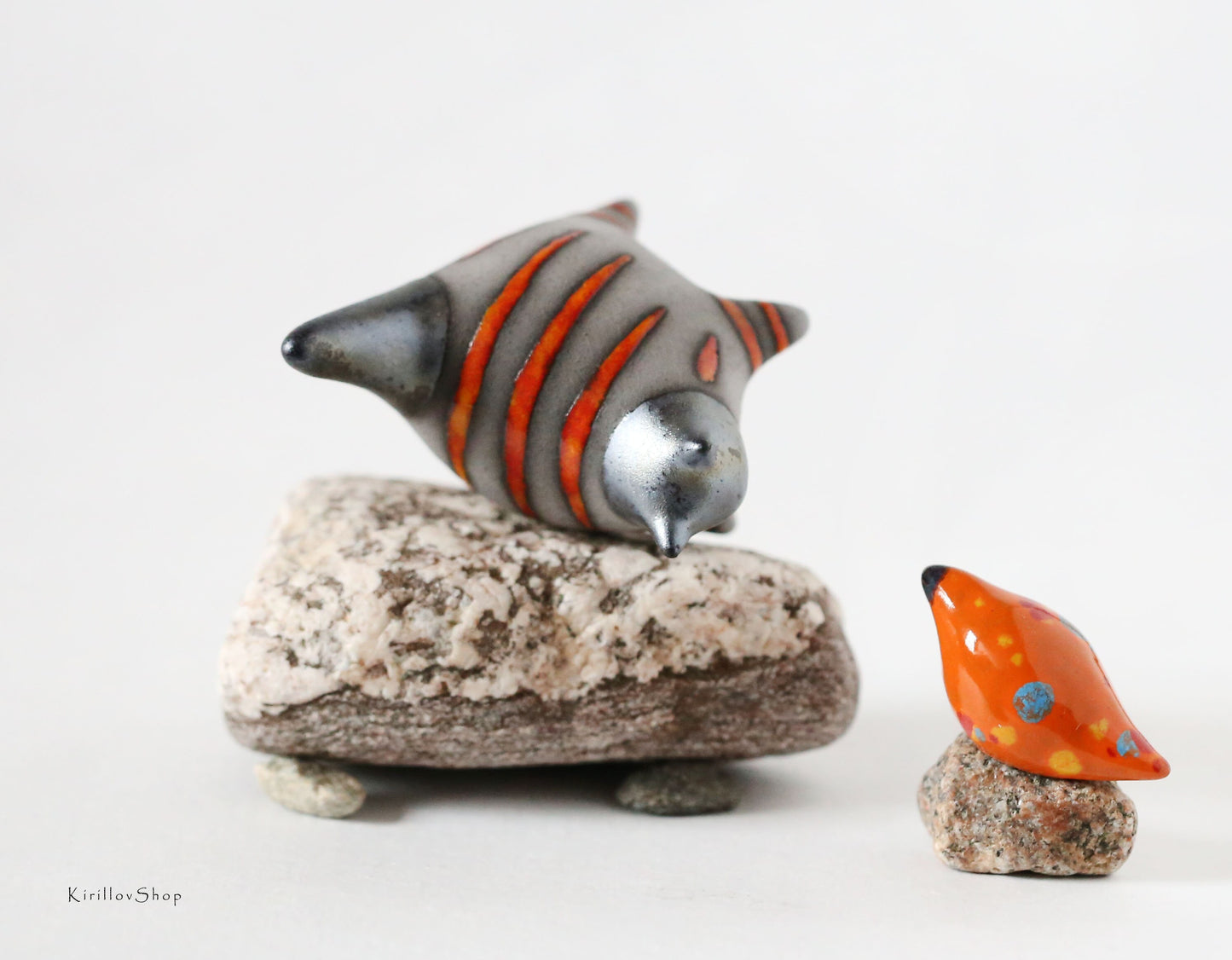 Miniature Cat figurine, Ceramic cat sculpture, Small black kitten, Table decoration, Handmade Art, Collectible, Cat lover gift MADE TO ORDER