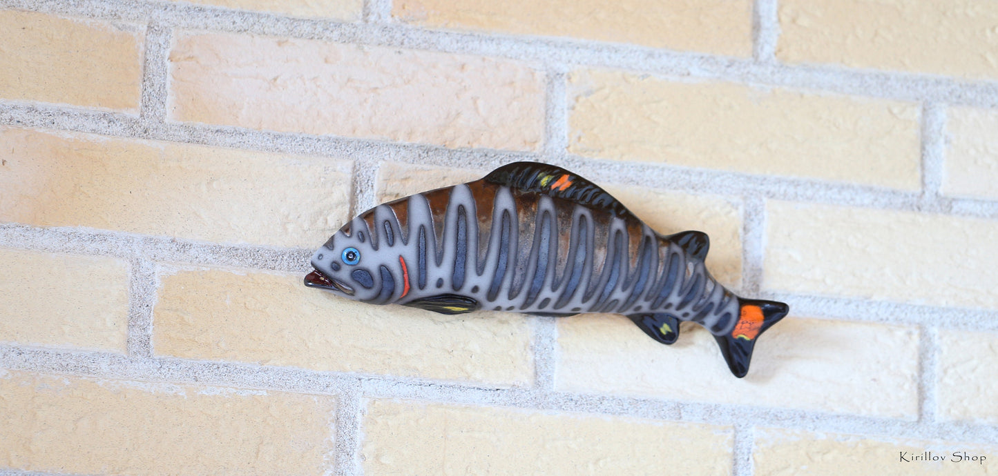 Fish Wall Decoration, Handmade Ceramic Art, Fisherman Gift, Sea Decor, 3d Wall Art, Unique Original Artwork -  MADE TO ORDER