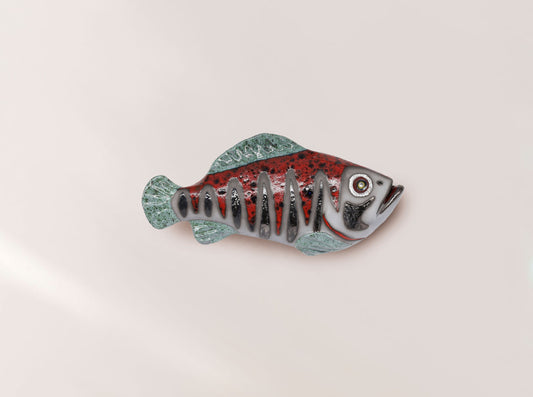 Handmade Ceramic Fish Wall Hanging: 3D Sculpture Art
