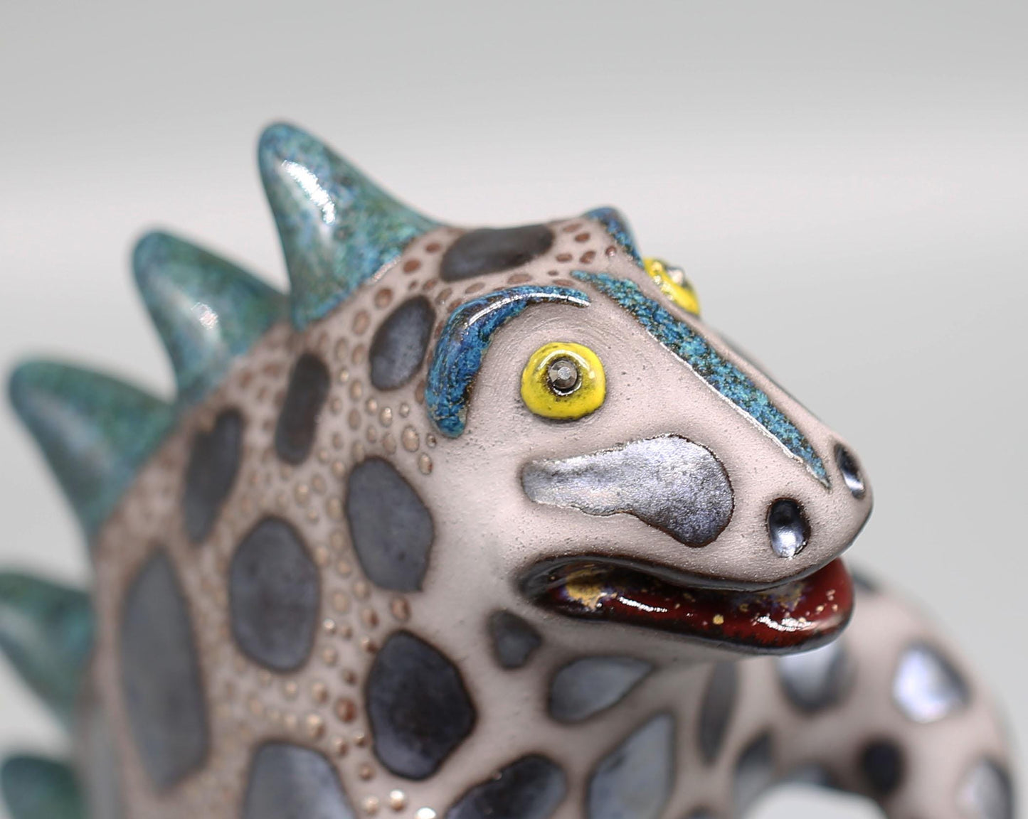 Handmade Ceramic Godzilla Dinosaur Sculpture – Made to Order