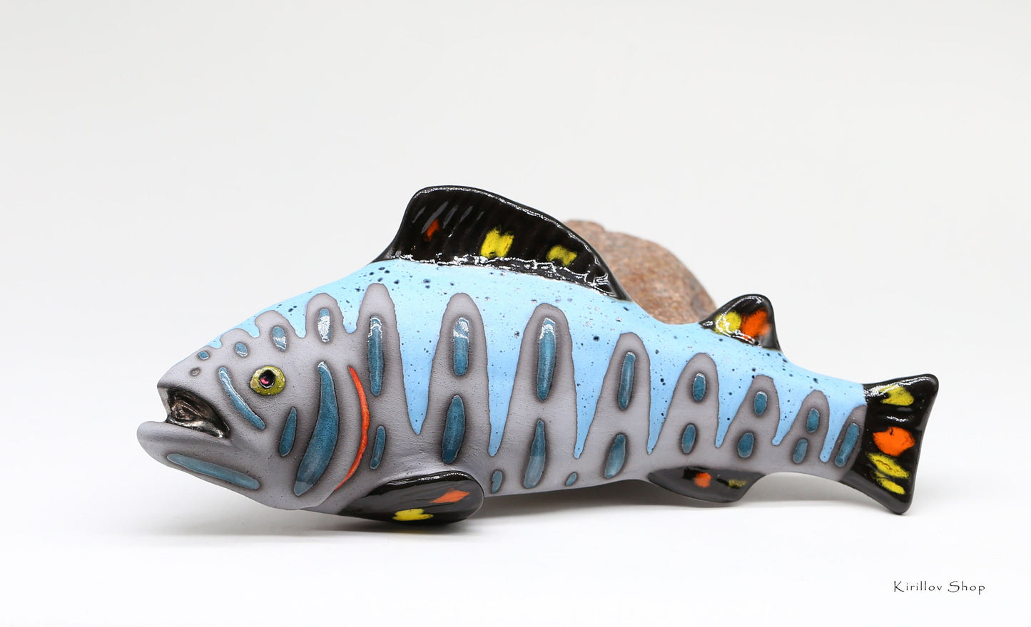 Custom Clay Fish Sculpture – Handmade and Unique