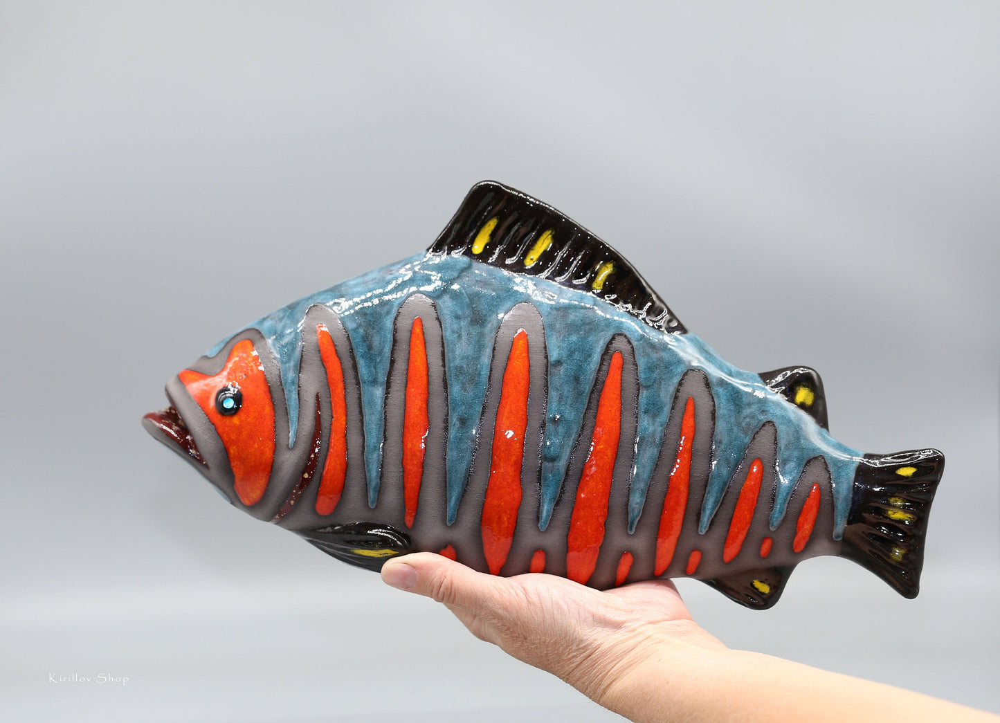 Handmade Ceramic Fish Sculpture – Made to Order