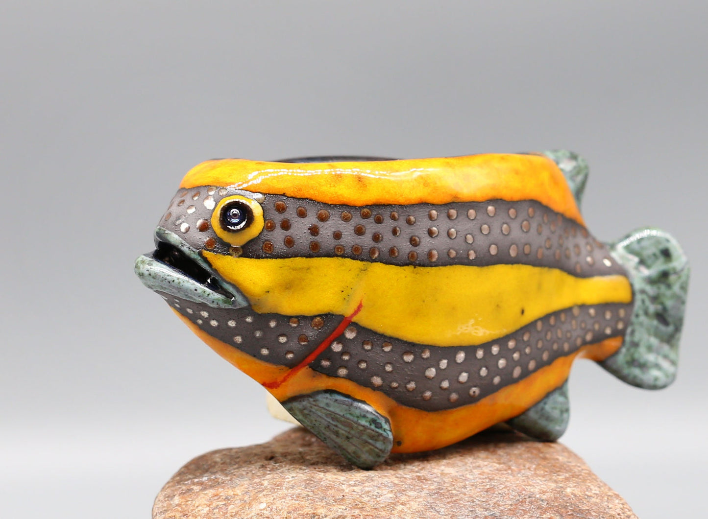 Creative Ceramic Fish Wall Hanging, Handmade Vase Art MADE TO ORDER