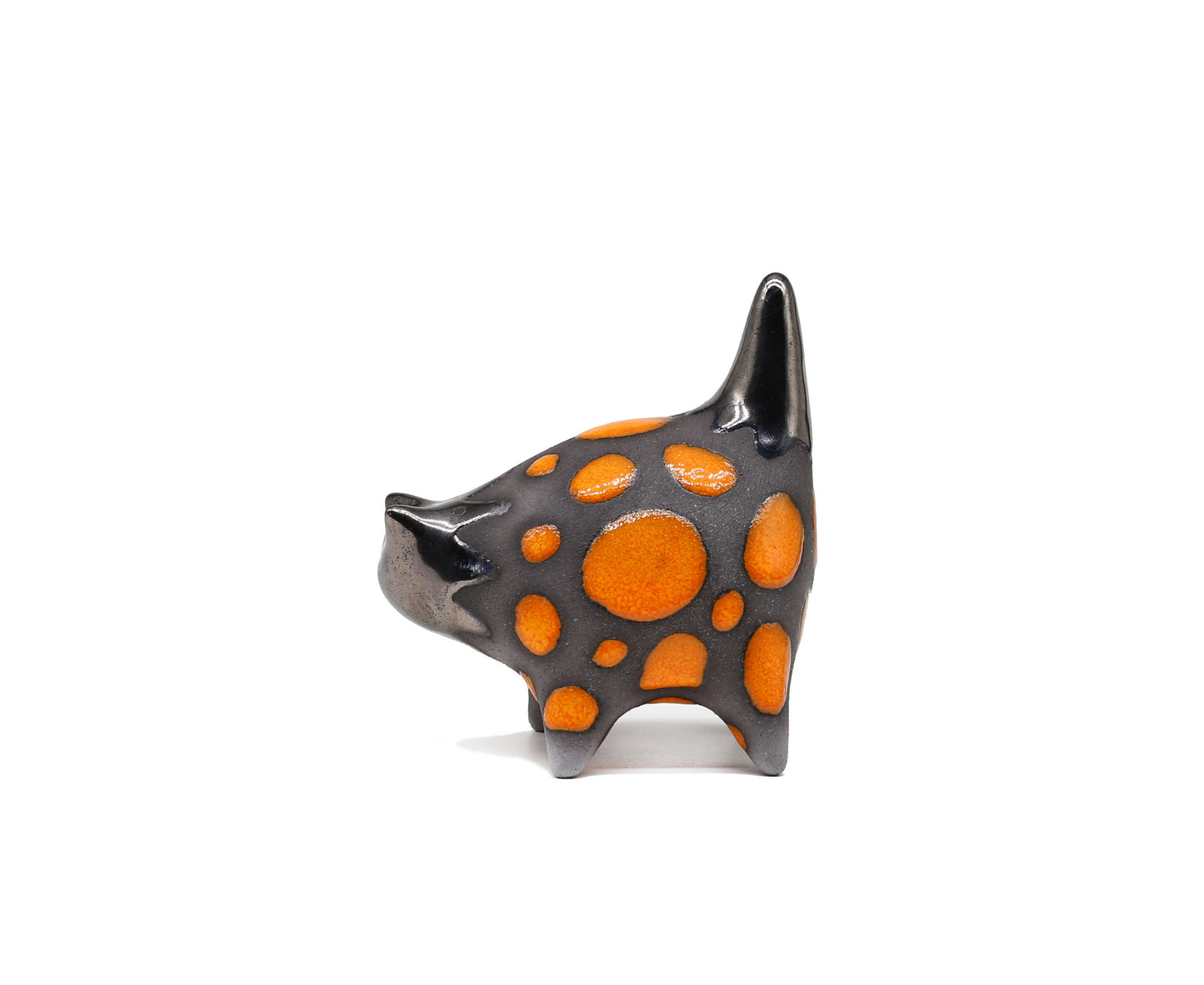 Handmade Miniature Ceramic Cat Figurine