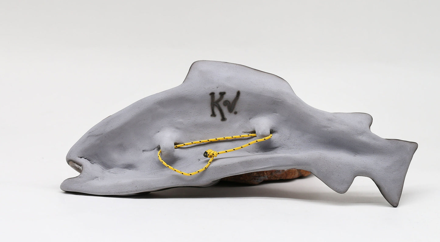 Ceramic fish wall decor, Handmade, Fisherman gift, Home decor, Red Trout,MADE TO ORDER